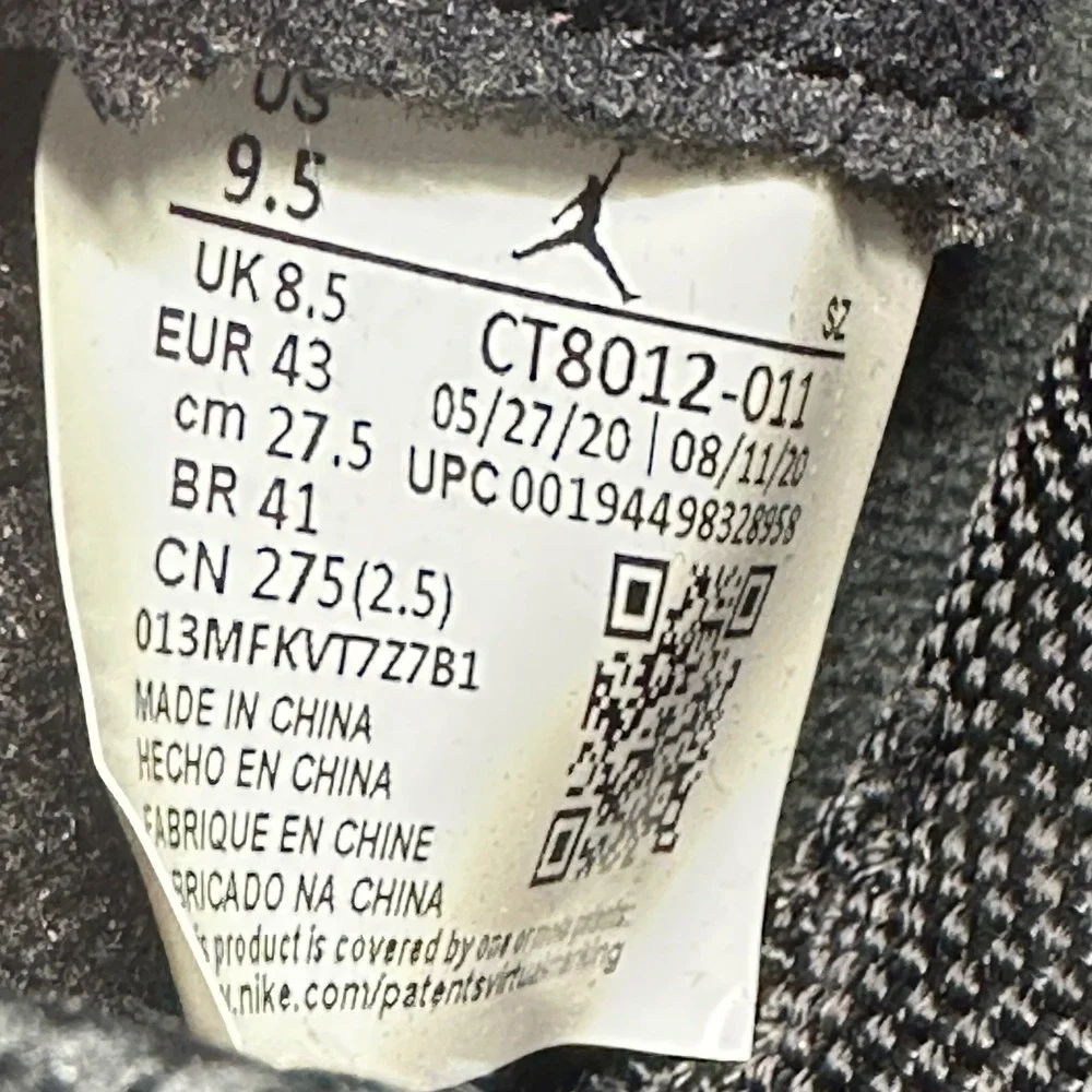 Jordan CT8012-011 Mens 9.5 Air Jordan 11 Retro 
